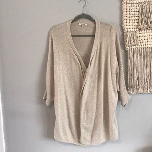 Madewell open-front asymmetrical cardigan